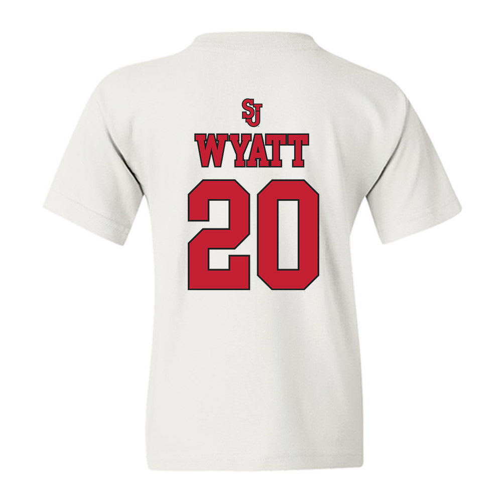 St. Johns - NCAA Women's Basketball : Sa'Mya Wyatt - Sports Shersey Youth T-Shirt-1