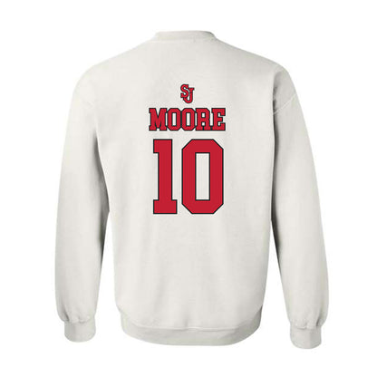 St. Johns - NCAA Women's Basketball : Brooke Moore - Sports Shersey Crewneck Sweatshirt-1