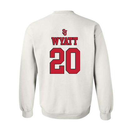 St. Johns - NCAA Women's Basketball : Sa'Mya Wyatt - Sports Shersey Crewneck Sweatshirt-1