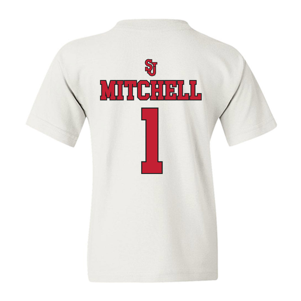 St. Johns - NCAA Men's Basketball : Dillon Mitchell - Sports Shersey Youth T-Shirt-1