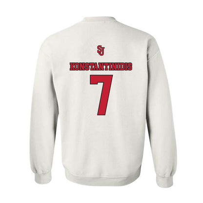 St. Johns - NCAA Men's Basketball : Fotis Konstantinidis - Sports Shersey Crewneck Sweatshirt-1