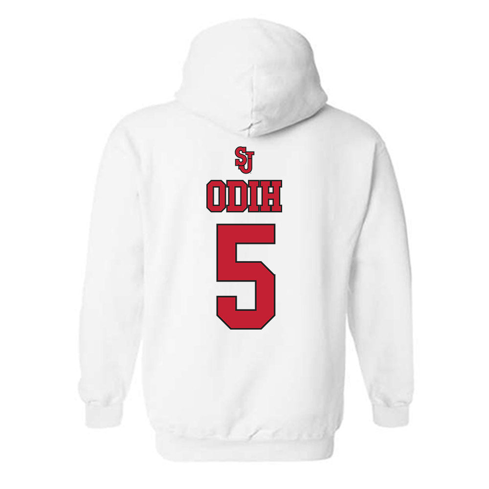 St. Johns - NCAA Men's Basketball : Kelvin Odih - Sports Shersey Hooded Sweatshirt-1
