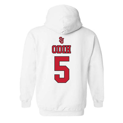 St. Johns - NCAA Men's Basketball : Kelvin Odih - Sports Shersey Hooded Sweatshirt-1