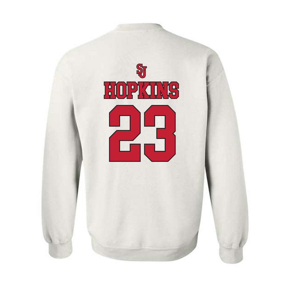 St. Johns - NCAA Men's Basketball : Bryce Hopkins - Sports Shersey Crewneck Sweatshirt-1