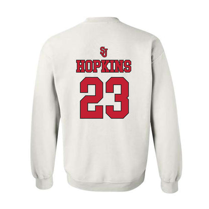 St. Johns - NCAA Men's Basketball : Bryce Hopkins - Sports Shersey Crewneck Sweatshirt-1