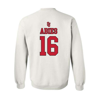 St. Johns - NCAA Women's Basketball : Daniela Abies - Sports Shersey Crewneck Sweatshirt-1