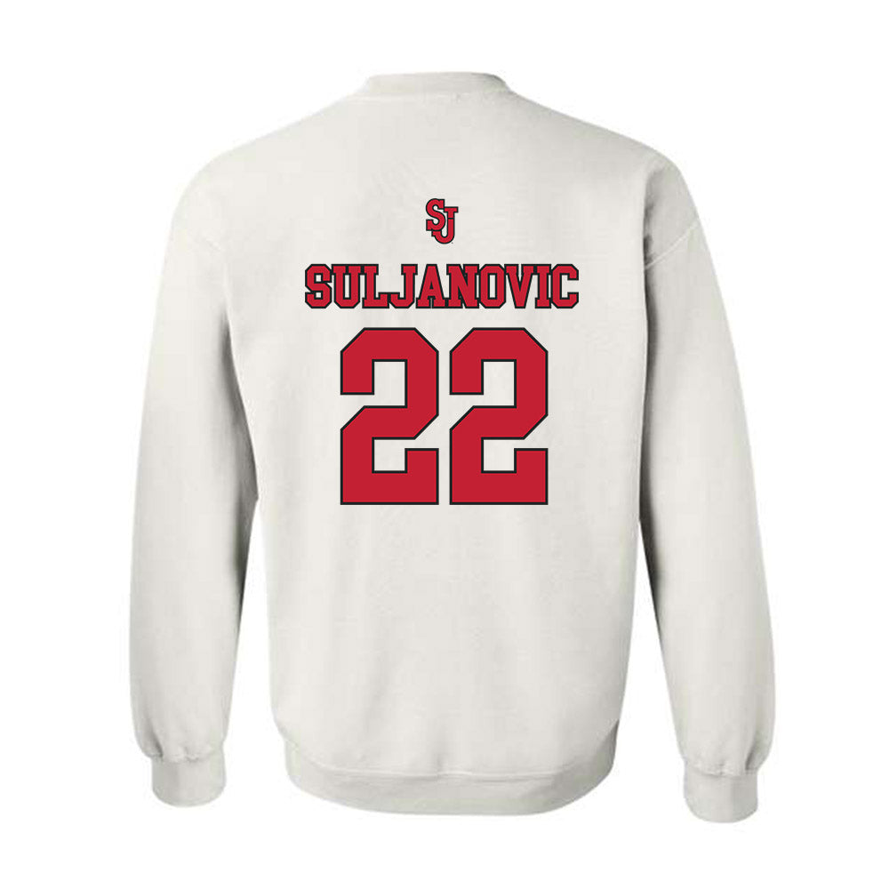 St. Johns - NCAA Men's Basketball : Imran Suljanovic - Sports Shersey Crewneck Sweatshirt-1