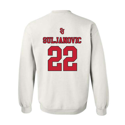 St. Johns - NCAA Men's Basketball : Imran Suljanovic - Sports Shersey Crewneck Sweatshirt-1