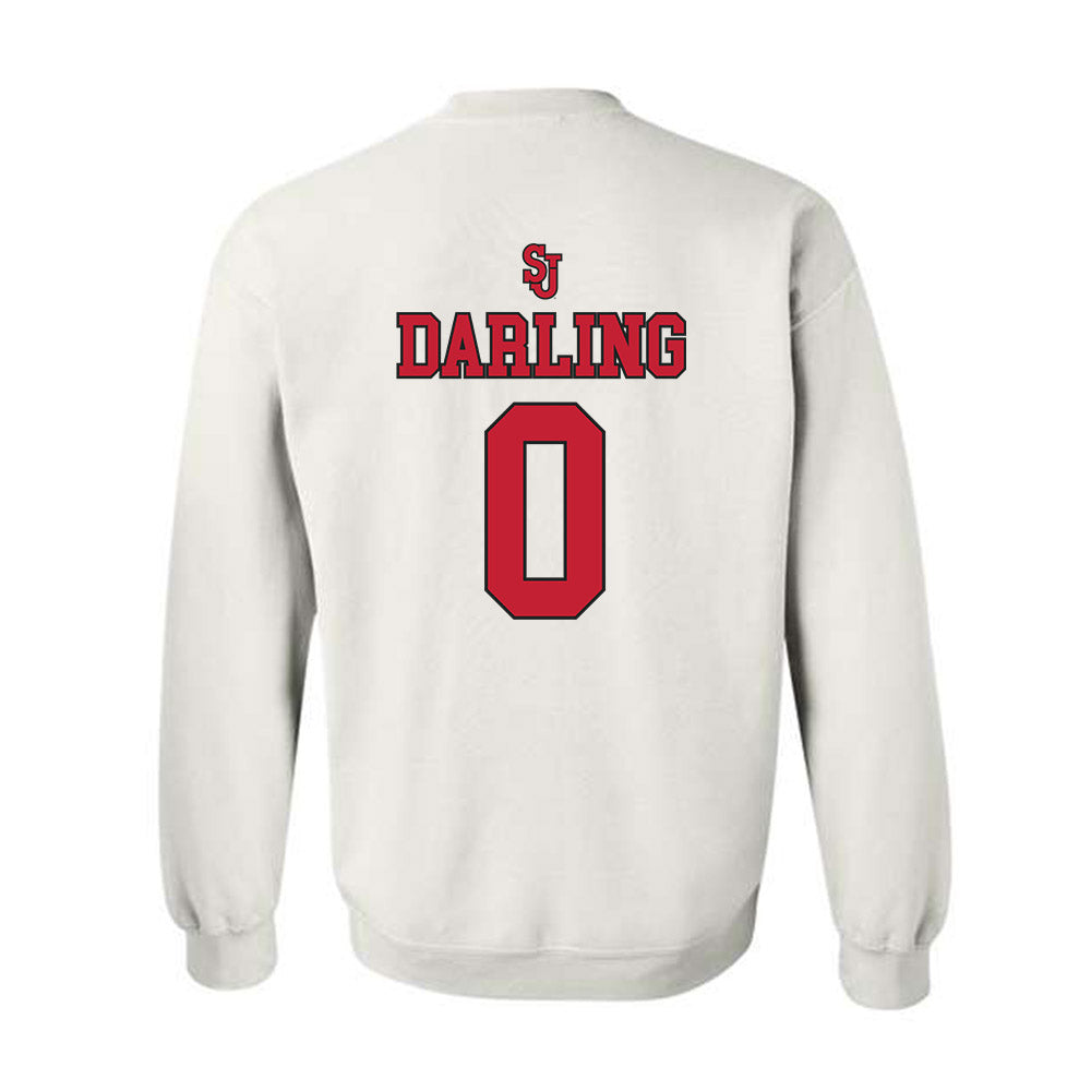 St. Johns - NCAA Men's Basketball : Dylan Darling - Sports Shersey Crewneck Sweatshirt-1