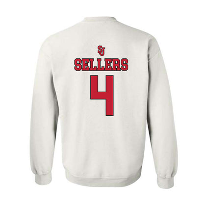 St. Johns - NCAA Men's Basketball : Oziyah Sellers - Sports Shersey Crewneck Sweatshirt-1
