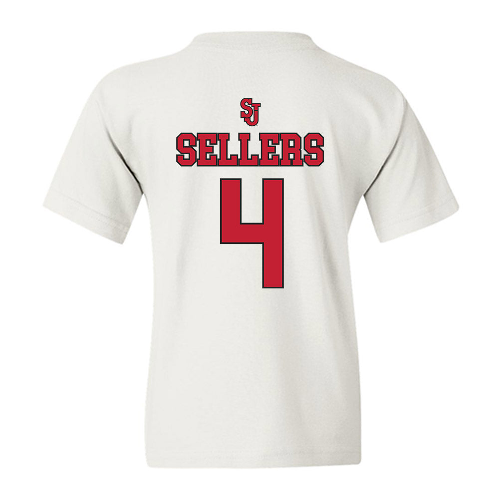 St. Johns - NCAA Men's Basketball : Oziyah Sellers - Sports Shersey Youth T-Shirt-1