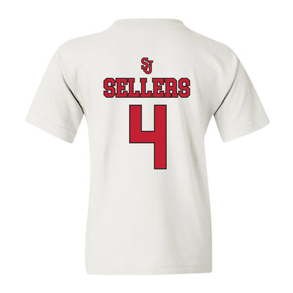 St. Johns - NCAA Men's Basketball : Oziyah Sellers - Sports Shersey Youth T-Shirt-1