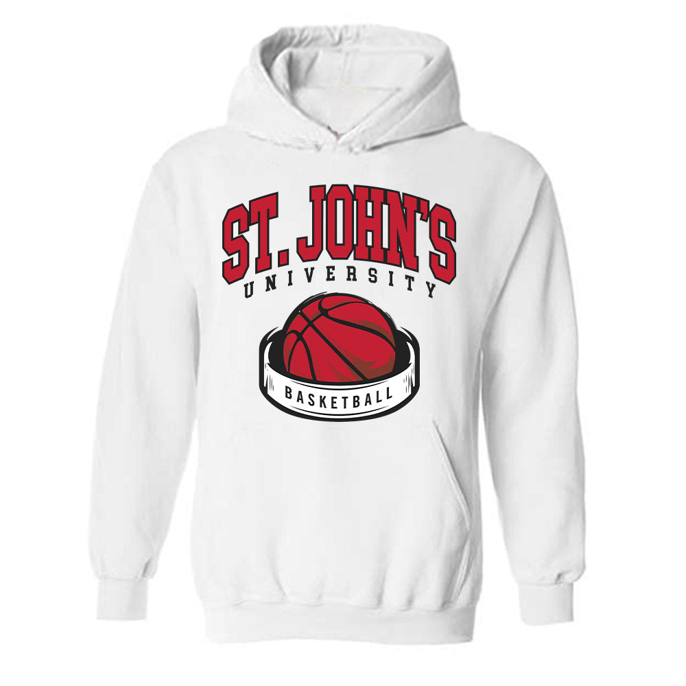 St. Johns - NCAA Men's Basketball : Imran Suljanovic - Sports Shersey Hooded Sweatshirt-0