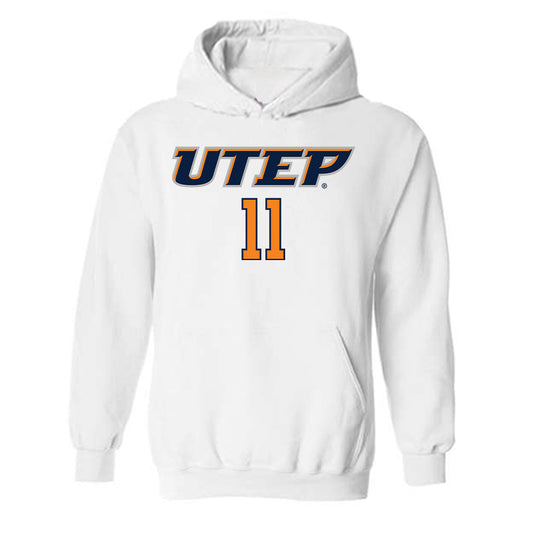 UTEP - NCAA Women's Basketball : Portia Adams - Replica Shersey Hooded Sweatshirt-0