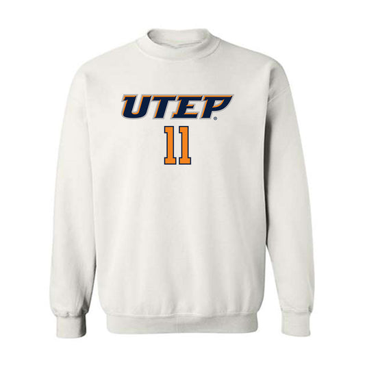 UTEP - NCAA Women's Basketball : Portia Adams - Replica Shersey Crewneck Sweatshirt-0