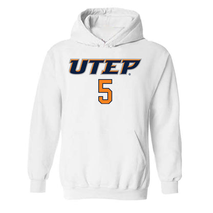 UTEP - NCAA Women's Basketball : Heaven Samayoa-Mathis - Replica Shersey Hooded Sweatshirt-0