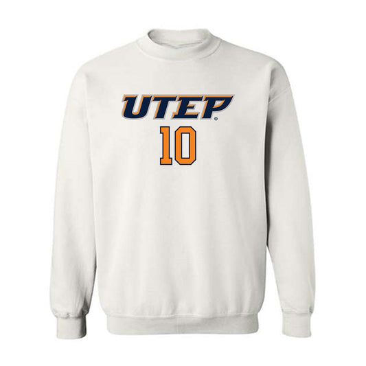 UTEP - Men's Basketball Legends : Tim Hardaway - Replica Shersey Crewneck Sweatshirt-0