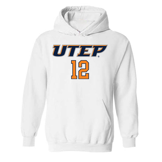 UTEP - NCAA Men's Basketball : Ahamad Bynum - Replica Shersey Hooded Sweatshirt-0