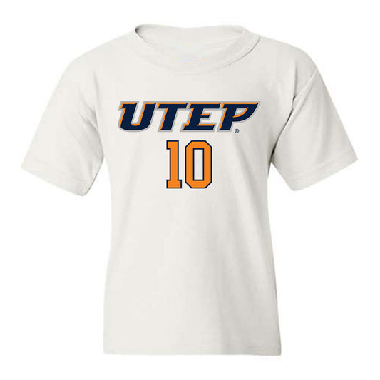 UTEP - Men's Basketball Legends : Tim Hardaway - Replica Shersey Youth T-Shirt-0