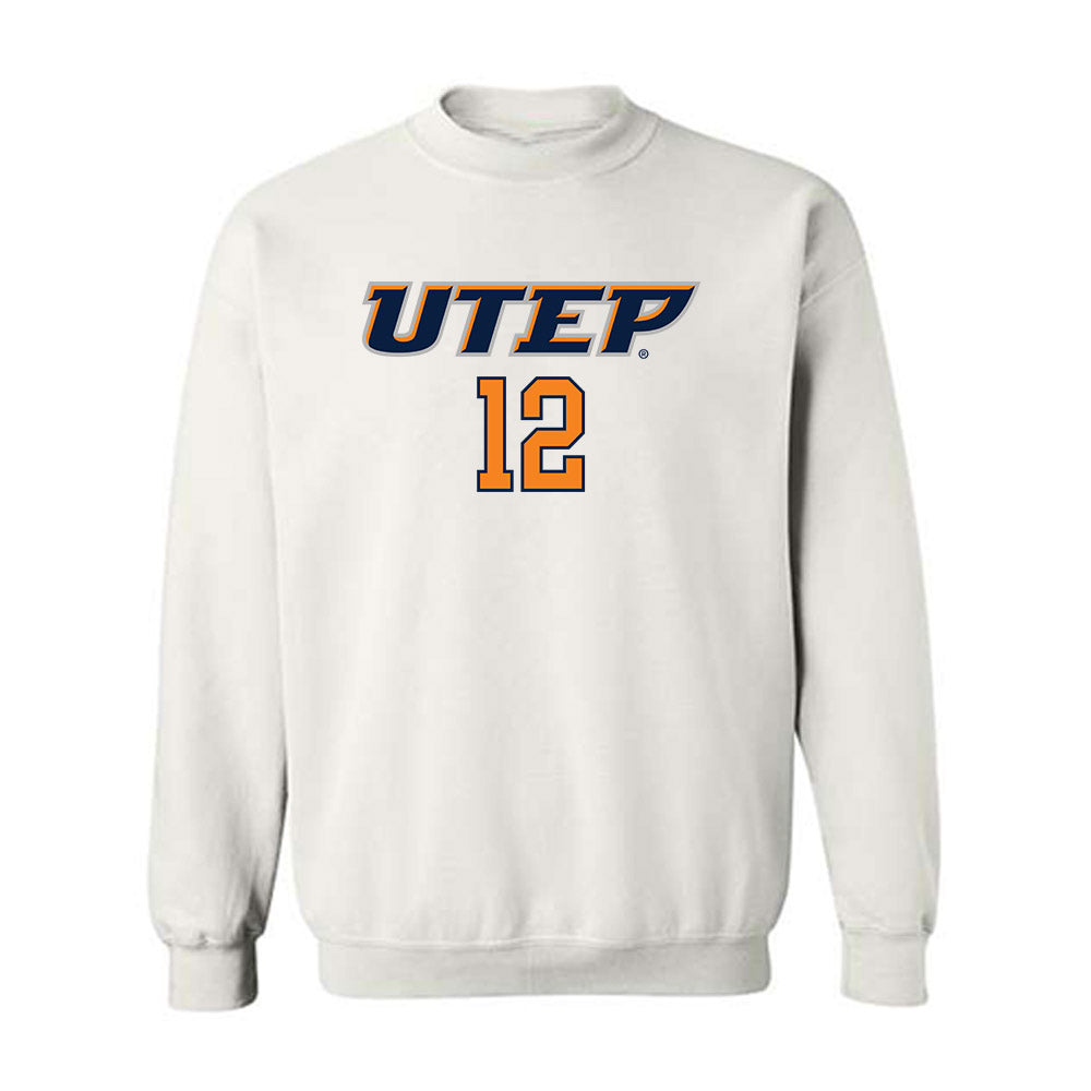 UTEP - Men's Basketball Legends : Stefon Jackson - Replica Shersey Crewneck Sweatshirt-0