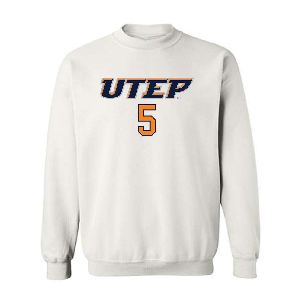 UTEP - NCAA Women's Basketball : Heaven Samayoa-Mathis - Replica Shersey Crewneck Sweatshirt-0