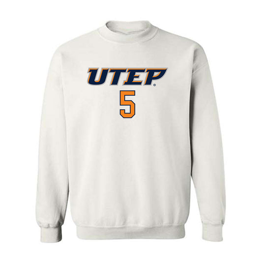 UTEP - NCAA Women's Basketball : Heaven Samayoa-Mathis - Replica Shersey Crewneck Sweatshirt-0
