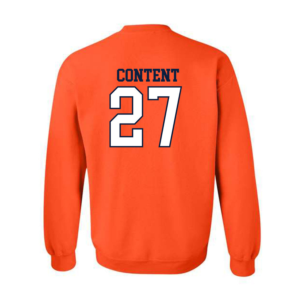 UTEP - NCAA Football : Justin Content - Generic Shersey Crewneck Sweatshirt