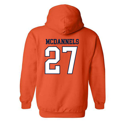 UTEP - NCAA Women's Soccer : Zeta McDannels - Generic Shersey Hooded Sweatshirt-1