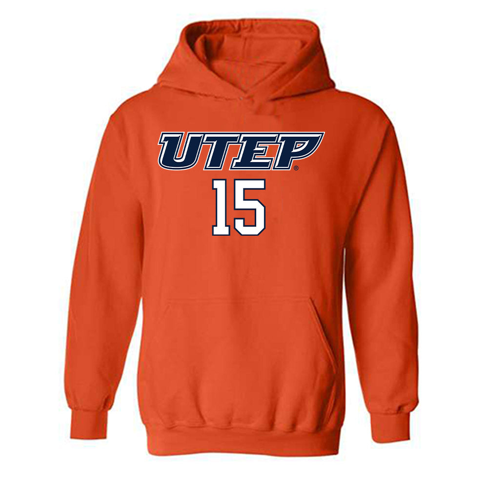 UTEP - NCAA Softball : Brantley Lavas - Generic Shersey Hooded Sweatshirt