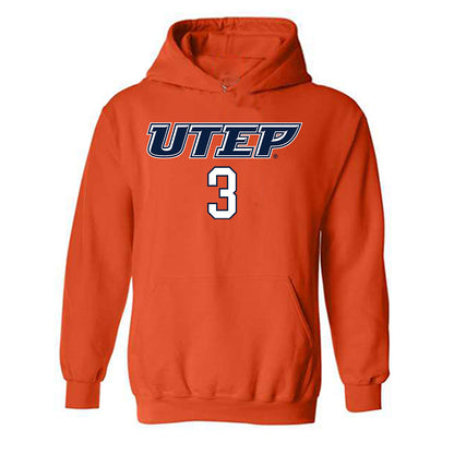 UTEP - NCAA Women's Basketball : Ivane Tensaie - Generic Shersey Hooded Sweatshirt-0