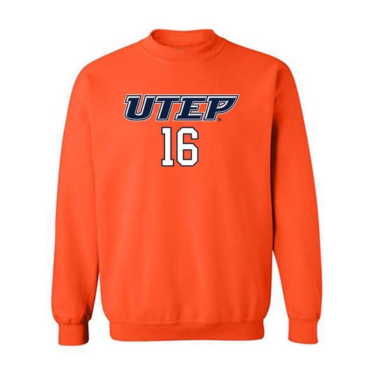 UTEP - NCAA Beach Volleyball : Alexa Gonzalez - Generic Shersey Crewneck Sweatshirt-0