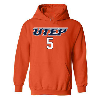 UTEP - NCAA Women's Basketball : Heaven Samayoa-Mathis - Generic Shersey Hooded Sweatshirt-0