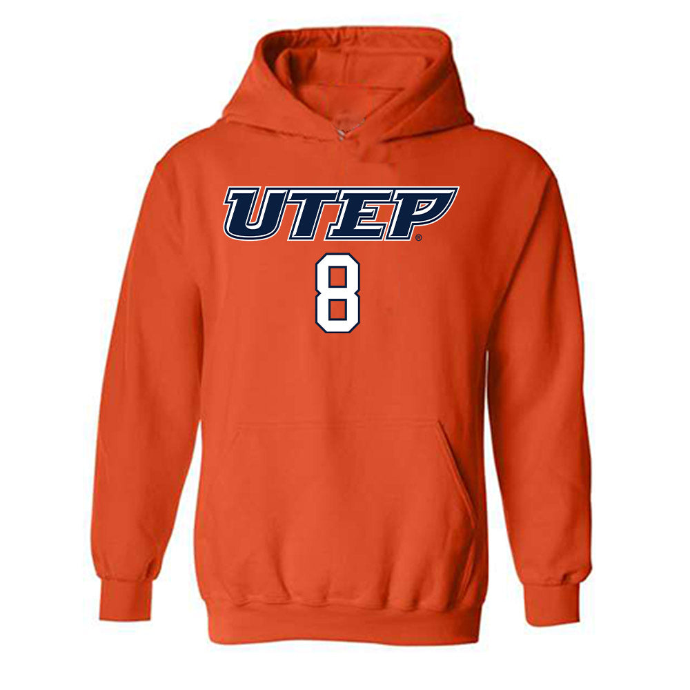UTEP - NCAA Women's Basketball : Brooklyn Terry - Generic Shersey Hooded Sweatshirt-0
