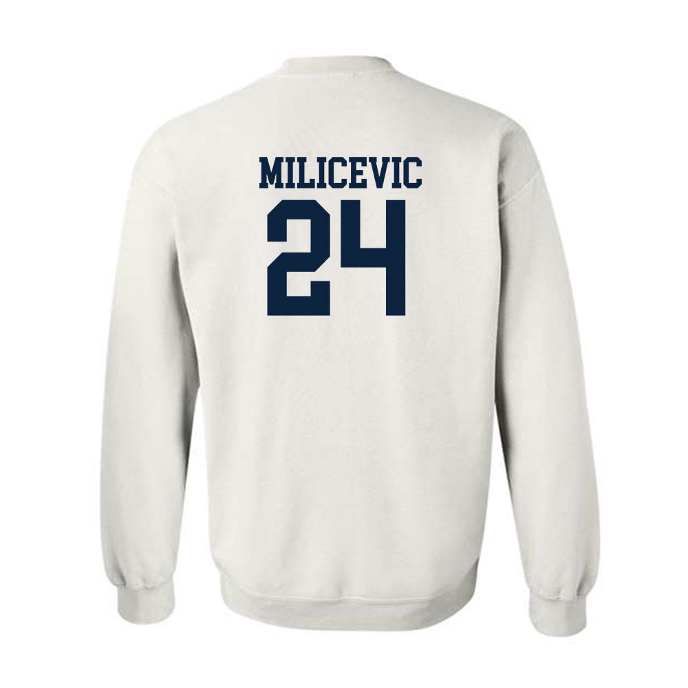 Xavier - NCAA Men's Basketball : Jovan Milicevic - Classic Shersey Crewneck Sweatshirt-1