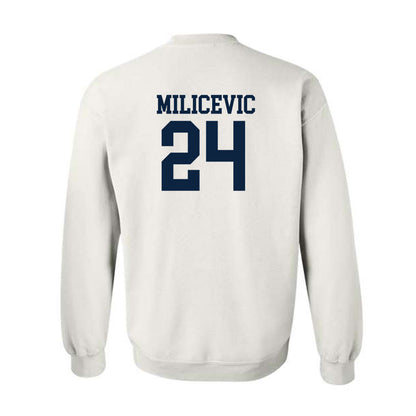 Xavier - NCAA Men's Basketball : Jovan Milicevic - Classic Shersey Crewneck Sweatshirt-1