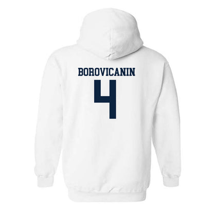 Xavier - NCAA Men's Basketball : Filip Borovicanin - Classic Shersey Hooded Sweatshirt-1
