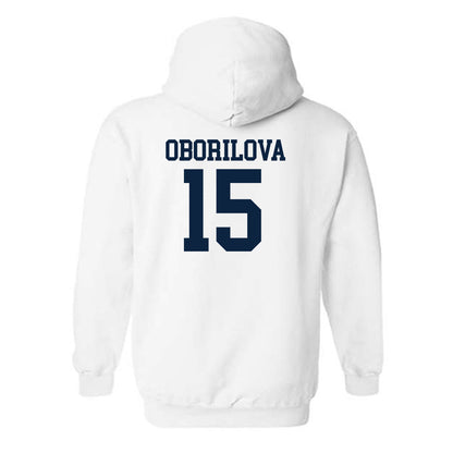 Xavier - NCAA Women's Basketball : Petra Oborilova - Classic Shersey Hooded Sweatshirt-1