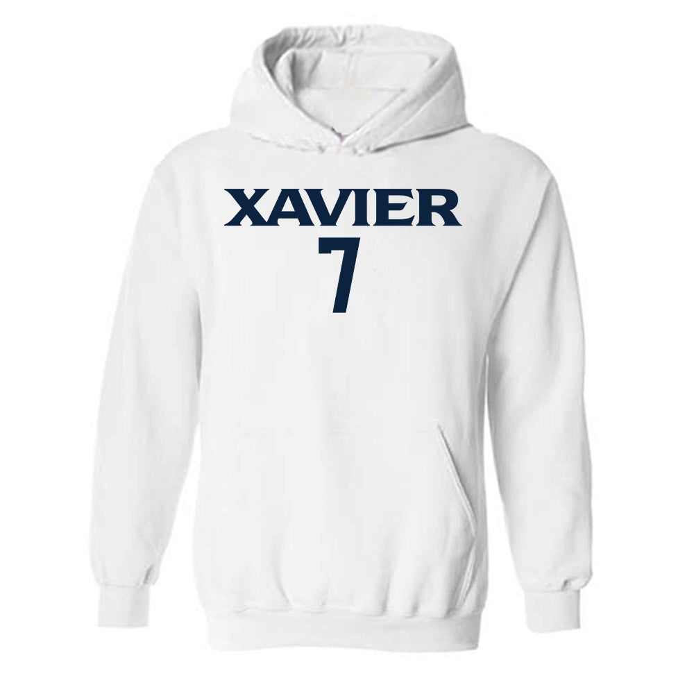 Xavier - NCAA Women's Basketball : Vivien Nejasmic - Classic Shersey Hooded Sweatshirt-0