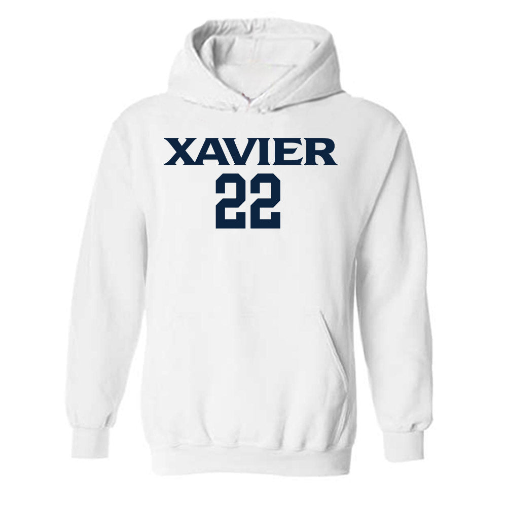 Xavier - NCAA Men's Basketball : Pape N'Diaye - Classic Shersey Hooded Sweatshirt-0