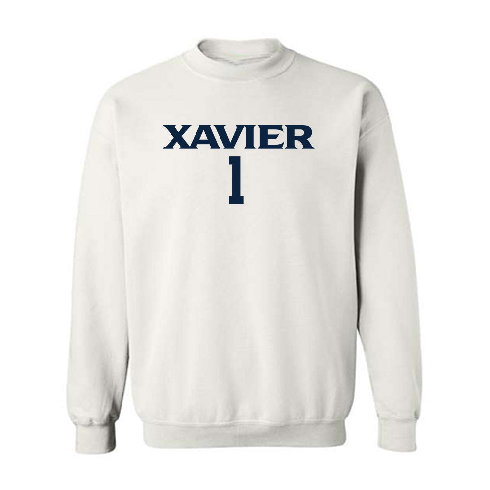 Xavier - NCAA Men's Basketball : Malik Messina - Classic Shersey Crewneck Sweatshirt-0