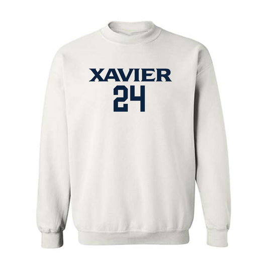 Xavier - NCAA Men's Basketball : Jovan Milicevic - Classic Shersey Crewneck Sweatshirt-0
