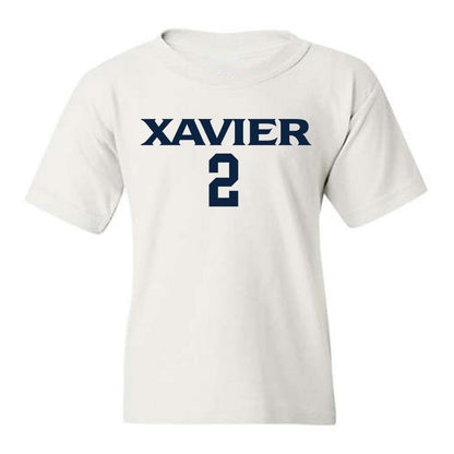 Xavier - NCAA Women's Basketball : Savannah White - Classic Shersey Youth T-Shirt-0