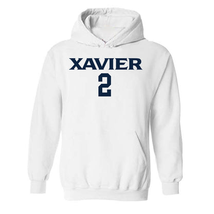 Xavier - NCAA Men's Basketball : Gabriel Pozzato - Classic Shersey Hooded Sweatshirt-0