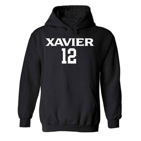 Xavier - NCAA Women's Basketball : MacKenzie Givens - Replica Shersey Hooded Sweatshirt