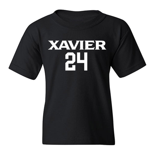 Xavier - NCAA Men's Basketball : Jovan Milicevic - Replica Shersey Youth T-Shirt-0