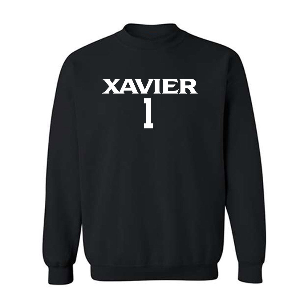 Xavier - NCAA Men's Basketball : Malik Messina - Replica Shersey Crewneck Sweatshirt-0