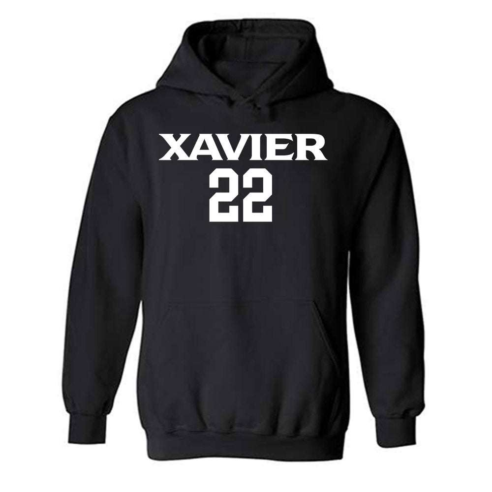Xavier - NCAA Men's Basketball : Pape N'Diaye - Replica Shersey Hooded Sweatshirt-0