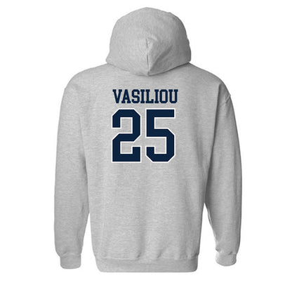 Xavier - NCAA Baseball : Evan Vasiliou - Generic Shersey Hooded Sweatshirt-1