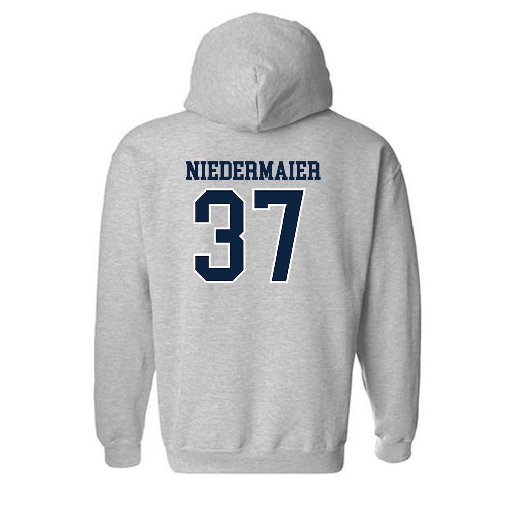 Xavier - NCAA Baseball : Roger Niedermaier - Generic Shersey Hooded Sweatshirt-1