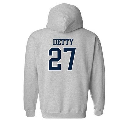 Xavier - NCAA Men's Soccer : Ely Detty - Generic Shersey Hooded Sweatshirt-1